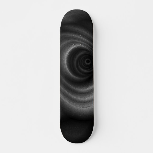 Black Gravity Skateboard Deck (Front)