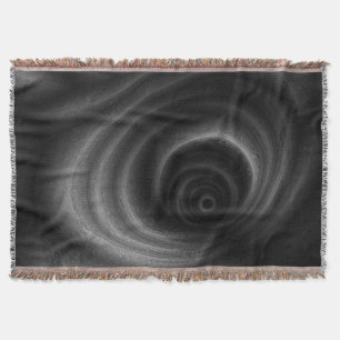 Black Gravity Throw Blanket