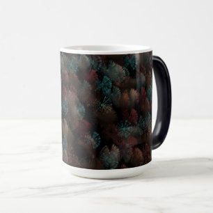 Black Gray And Colorful Fireworks Display Abstract Color Morph Mug
