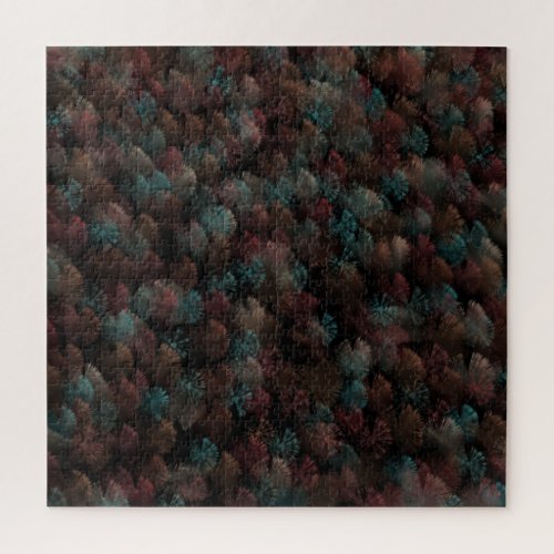 Black Gray And Colorful Fireworks Display Abstract Jigsaw Puzzle