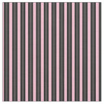 Black, Gray and Cotton Candy Stripes Fabric