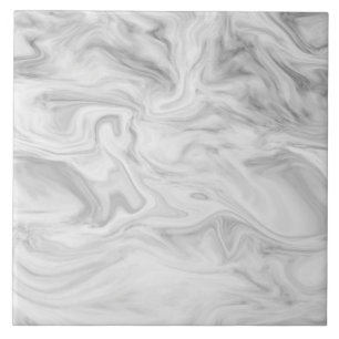Black Gray and White Marble Texture Ceramic Tile