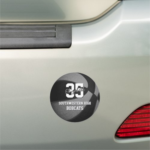 black gray basketball team colors gifts under 10 car magnet
