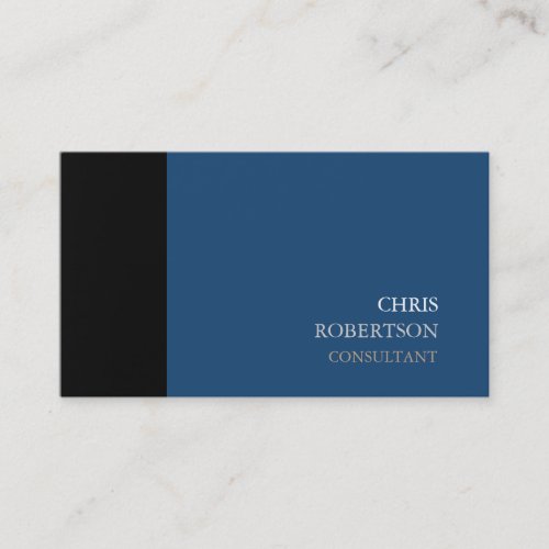 Black Gray Blue Modern Attractive Business Card