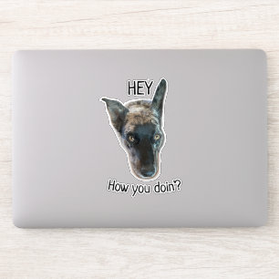 Black Gray Brindle Cattle Dog Custom Sticker