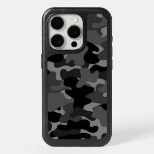 Black Gray Camo iPhone 15 Pro Case