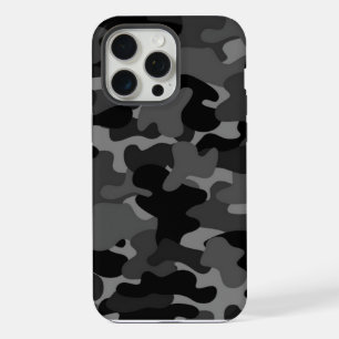 Black Gray Camo iPhone 15 Pro Max Case