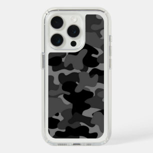 Black Gray Camo iPhone 15 Pro Case