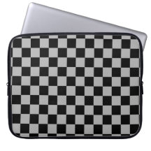 Black + Gray Check Checkered Checkerboard Pattern