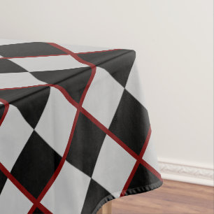 Black Gray Chess Tablecloth