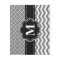 Black Gray Chevron Monogram Blanket