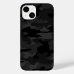 Black &amp; Gray Cool Camo Camouflage Pattern Durable Case-mate Iphone 14 Case at Zazzle
