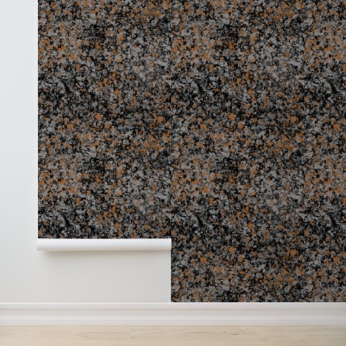 Black Gray Copper Texture Granite Wallpaper