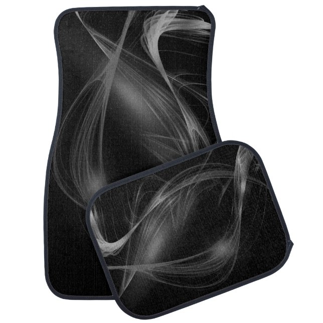 Black Gray Design Car Floor Mats (Set)