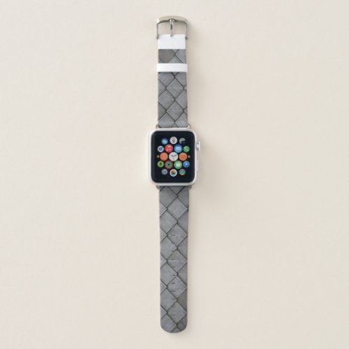 Black  Gray Dragon Scales Diamond Pattern Apple Watch Band