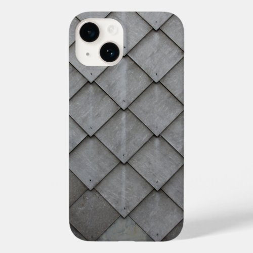 Black  Gray Dragon Scales Diamond Pattern Case_Mate iPhone 14 Case