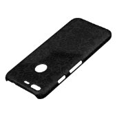 Black & Gray Floral Damasks Pattern Uncommon Google Pixel Case (Top)