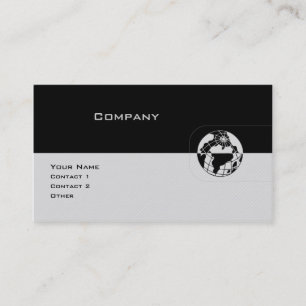 Black & Gray Globe Business Card