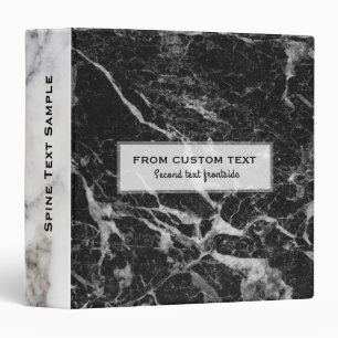 Black & Gray Marble Stone Binder