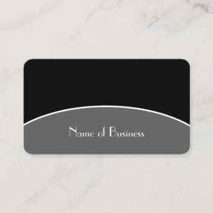 Black Gray Modern Minimal Business Card