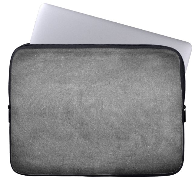 Black Gray Neoprene Laptop Sleeve 13 inch (Front)