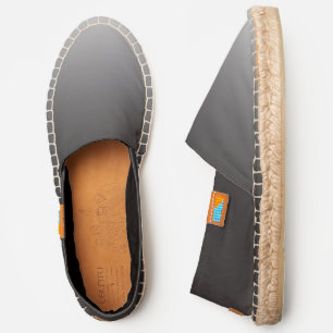 Black Gray Ombre Modern Chic Pattern Espadrilles