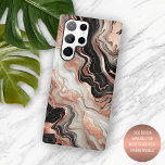 Black Gray Pink Rose Gold White Marble Art Pattern Samsung Galaxy S22 Ultra Case<br><div class="desc">If you are looking for a way to add some flair and elegance to your iPhone, you will love this stylish black, pink, rose gold, and white colored marble art pattern case from Case-Mate. It features a stunning marble design with metallic gold accents, creating a beautiful contrast with the cool...</div>
