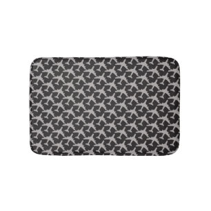 Black Gray Plane Airplanes Pilot Plane Aviation Bath Mat
