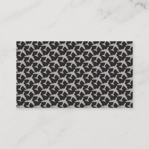 Black Gray Plane Airplanes Pilot Plane Aviation Business Card