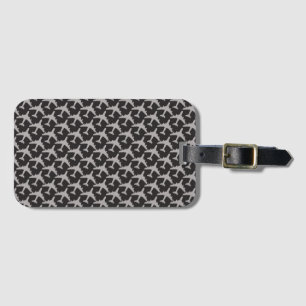 Black Gray Plane Airplanes Pilot Plane Aviation Luggage Tag