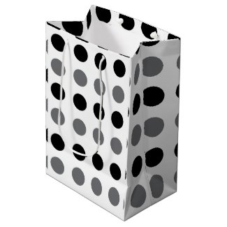 Black Gray Polka Dot Baby Shower Birthday