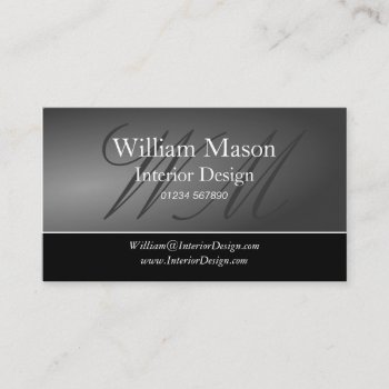 Black & Gray Professional Business Card by ImageAustralia at Zazzle