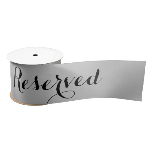 Black  Gray Reserved Ribbon Seating  Tables