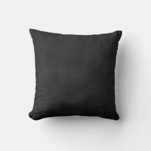 Black Gray Rustic Abstract Throw Pillow