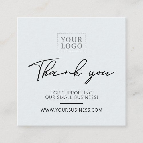 Black  Gray Simple Business Thank you Insert 