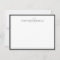 Black gray simple chic minimalist monogram name