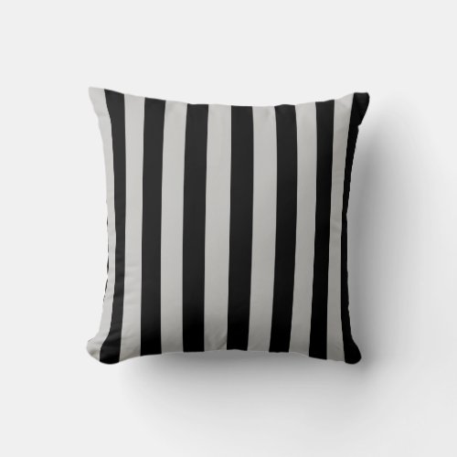 BlackGray Stripe Colored Pillow