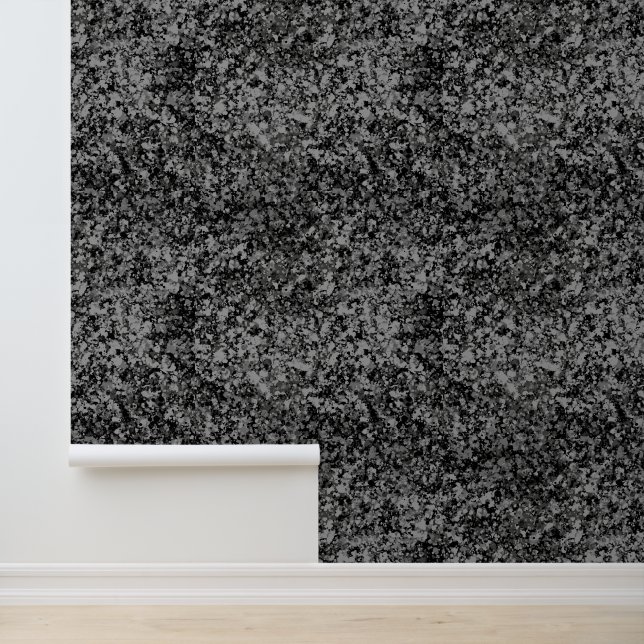 Black Gray Texture Granite Wallpaper (Application)