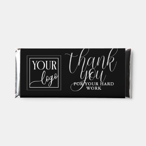 Black Gray Thank You Business Logo Hershey Bar Favors