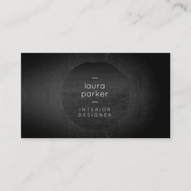 Black Gray Tutor Splatter Chalkboard Tutor Business Card (Front)