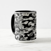 Black Gray Urban Camouflage Pattern