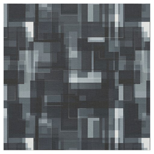 Black / Gray / White Abstract Fabric