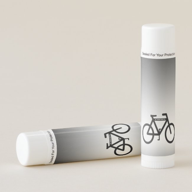 Black Gray White Bicycle Abstract Sports Lip Balm