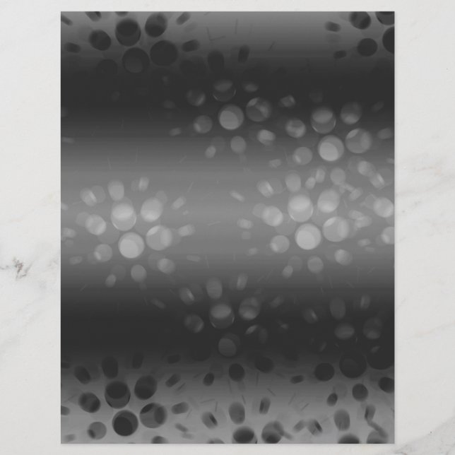Black, Gray, White Dotted Scrapbook Paper (Front)