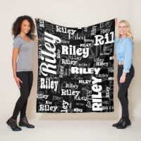 Queens Are Named Riley Personalized First Name Girl graphic Fleece Blanket
