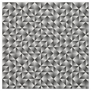 Black Gray White Retro Chic Geometric Squares Fabric