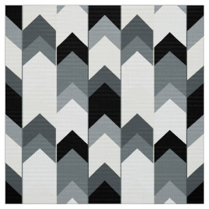 Black , gray, yellow chevron  fabric