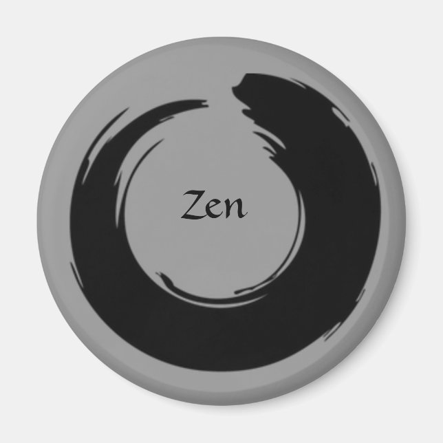 Black/Gray Zen Magnet (Front)