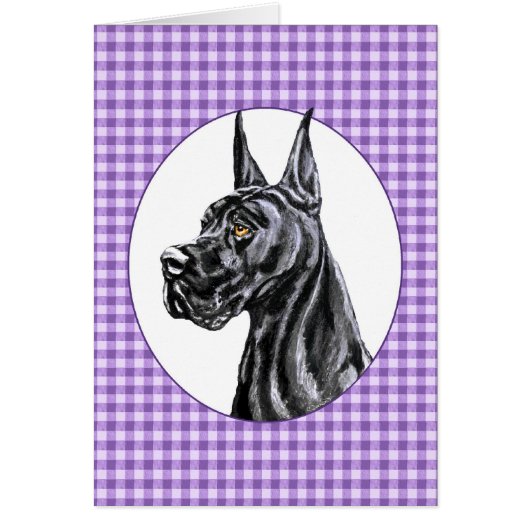 Black Great Dane Check Cards (Front)