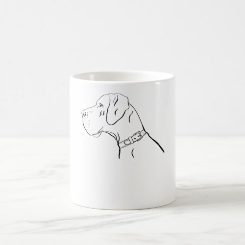 Black Great Dane Dog Coffee Mug